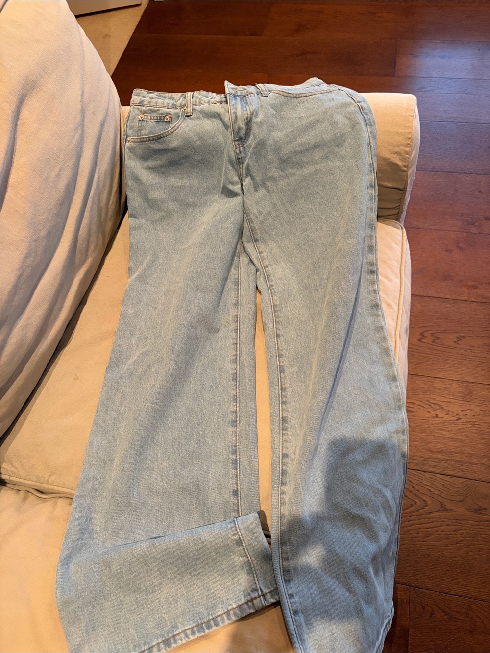Edikted Light Blue Straight-Leg Women’s Jeans